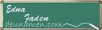 Edna Faden Visitenkarte